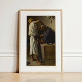 At the Barber Shop - Leon Bonnat Art Print / Canvas, Prints