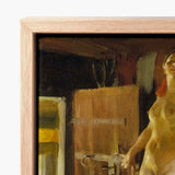 Framed Painting Nude Figure Warm Tones Enclosed Light Anders Zorn, Paints, Four-pigment Austerity Mora, Taught, Art, Print, Häbre Roof