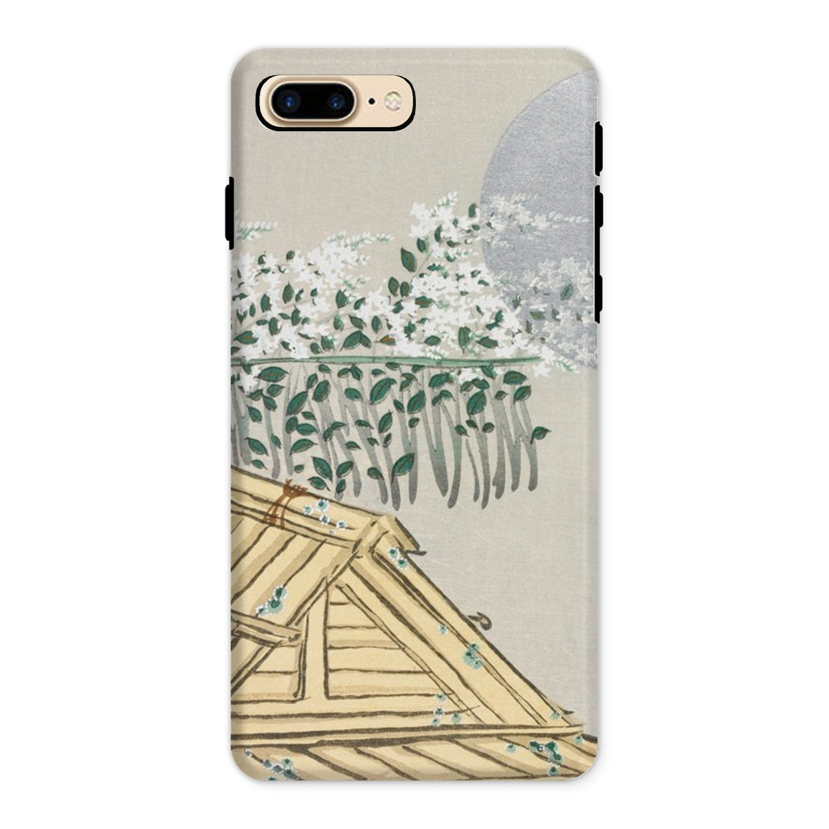 Autumn Flowers (aki no Hana) - Kamisaka Sekka Iphone Case, 8 Plus / Matte, Iphone Case Artistic Design Wooden Roof Foliage