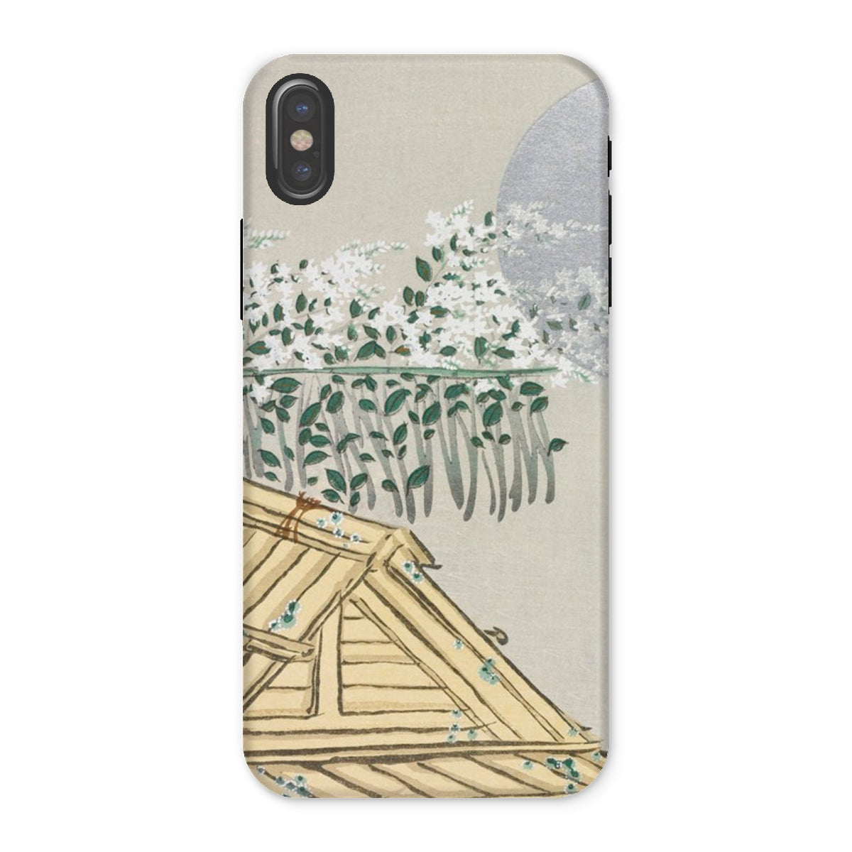Autumn Flowers (aki no Hana) - Kamisaka Sekka Iphone Case, x / Matte, Phone Case Japanese-style Illustration Bamboo Wooden Roof