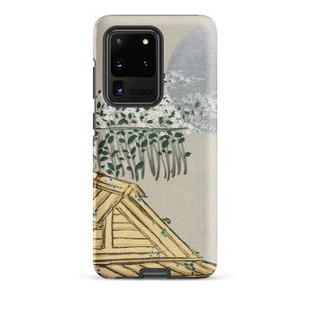 Autumn Flowers (aki no Hana) - Kamisaka Sekka Samsung Case, Galaxy S20 Ultra / Matte, Smartphone Case Artistic Design House Roof Green