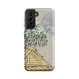 Autumn Flowers (aki no Hana) - Kamisaka Sekka Samsung Case, Galaxy S21 Fe / Matte, Smartphone Case Artistic Design House Roof Trees Moon