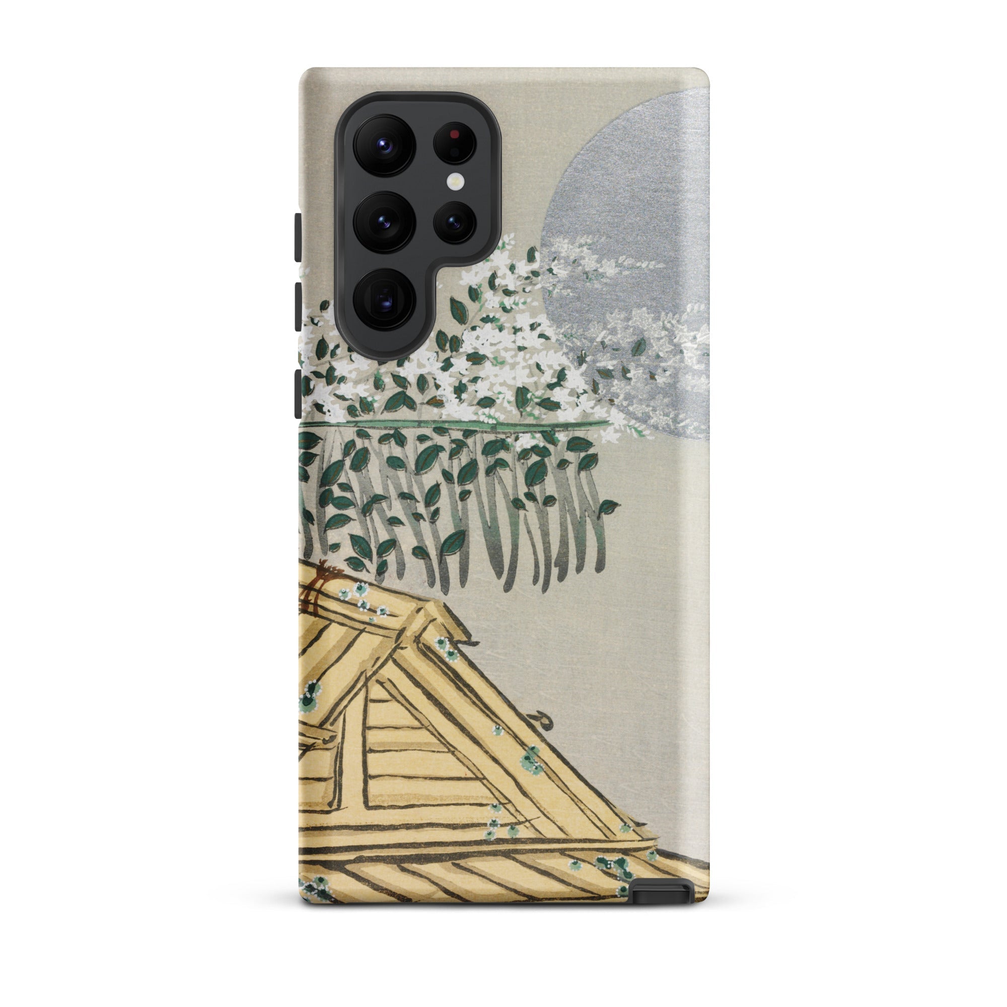Autumn Flowers (aki no Hana) Kamisaka Sekka Samsung Case, Galaxy S22 Ultra / Matte, Phone Case Japanese Woodblock Print Design House Trees