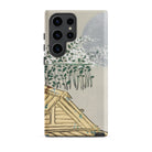 Autumn Flowers (aki no Hana) Kamisaka Sekka Samsung Case, Galaxy S23 Ultra / Matte, Smartphone Case Painted Design House Roof Green Plants