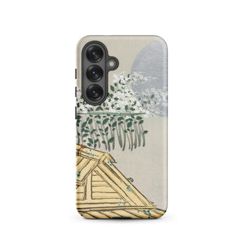 Autumn Flowers (aki no Hana) - Kamisaka Sekka Samsung Case, Galaxy S25 / Matte, Gray Smartphone Triple Camera Nature-themed Illustration
