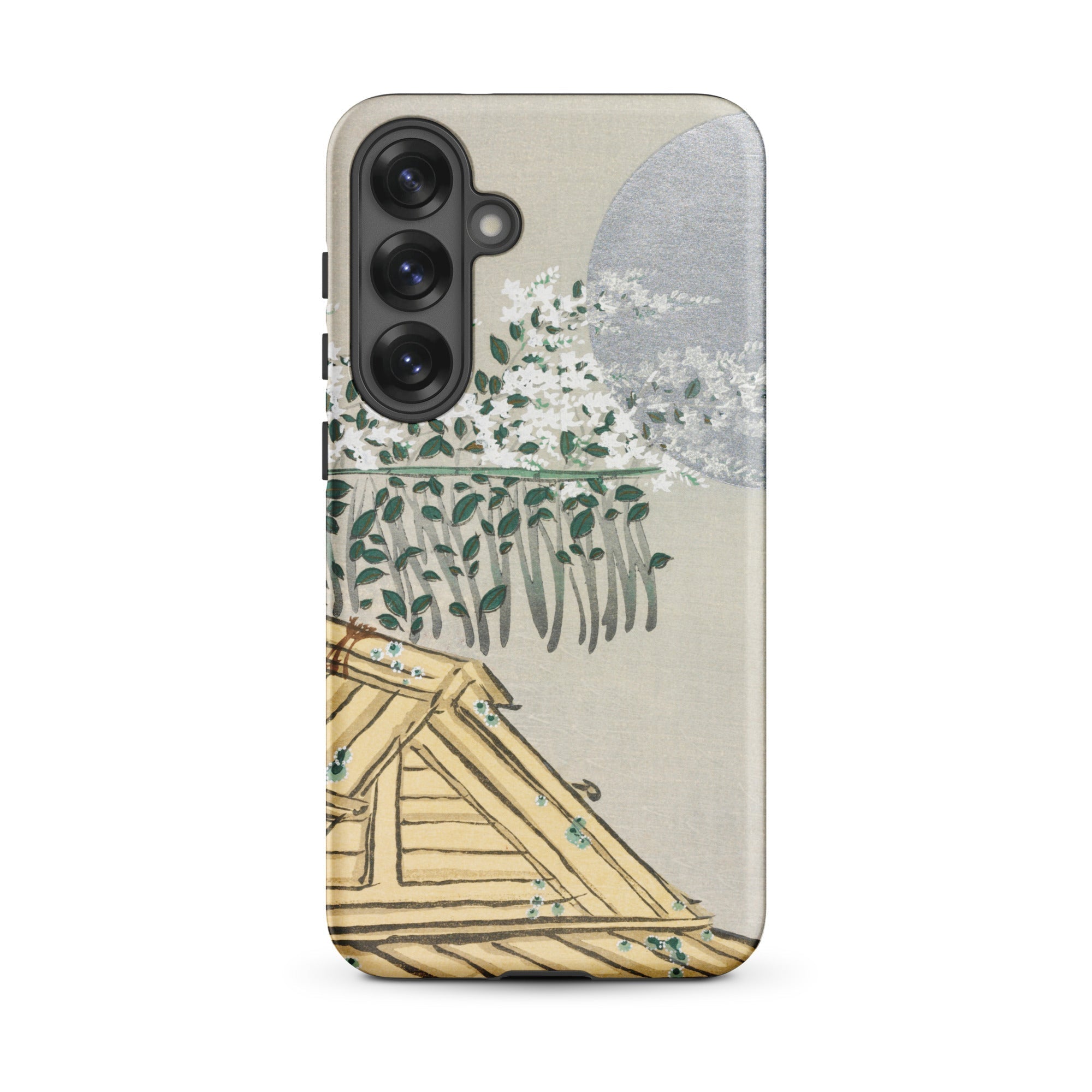 Autumn Flowers (aki no Hana) Kamisaka Sekka Samsung Case, Galaxy S25 Plus / Matte, Smartphone Case Painted Scene House Roof Green Plants