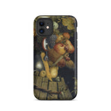 Autumn - Giuseppe Arcimboldo Iphone Case, 11 / Matte, Black Smartphone Case Arcimboldo-style Fruit Vegetable Portrait