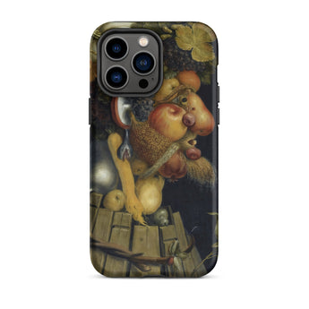Autumn - Giuseppe Arcimboldo Iphone Case, 14 Pro Max / Matte, Dark-colored Iphone Case Renaissance-style Life Painting Fruits Squirrel
