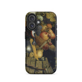 Autumn - Giuseppe Arcimboldo Iphone Case, 16 / Matte, Black Smartphone Case Classical Painting Face Composed Fruits