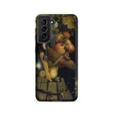 Autumn - Giuseppe Arcimboldo Samsung Case, Galaxy S21 / Matte, Black Smartphone Case Detailed Dark Still-life Painting Fruits