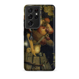Autumn - Giuseppe Arcimboldo Samsung Case, Galaxy S21 Ultra / Matte, Black Smartphone Case Renaissance-style Painting Man Composed Fruits
