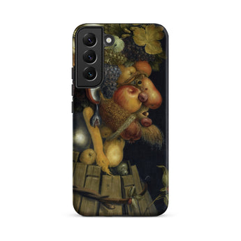 Autumn - Giuseppe Arcimboldo Samsung Case, Galaxy S22 Plus / Matte, Black Smartphone Case Renaissance-style Fruit Animal Composite Portrait