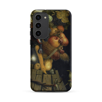 Autumn - Giuseppe Arcimboldo Samsung Case, Galaxy S23 Plus / Matte, Black Smartphone Case Classical Still-life Painting Fruits Animals
