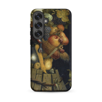 Autumn - Giuseppe Arcimboldo Samsung Case, Galaxy S25 Plus / Matte, Black Smartphone Case Classical Fruit Vegetable Life Painting