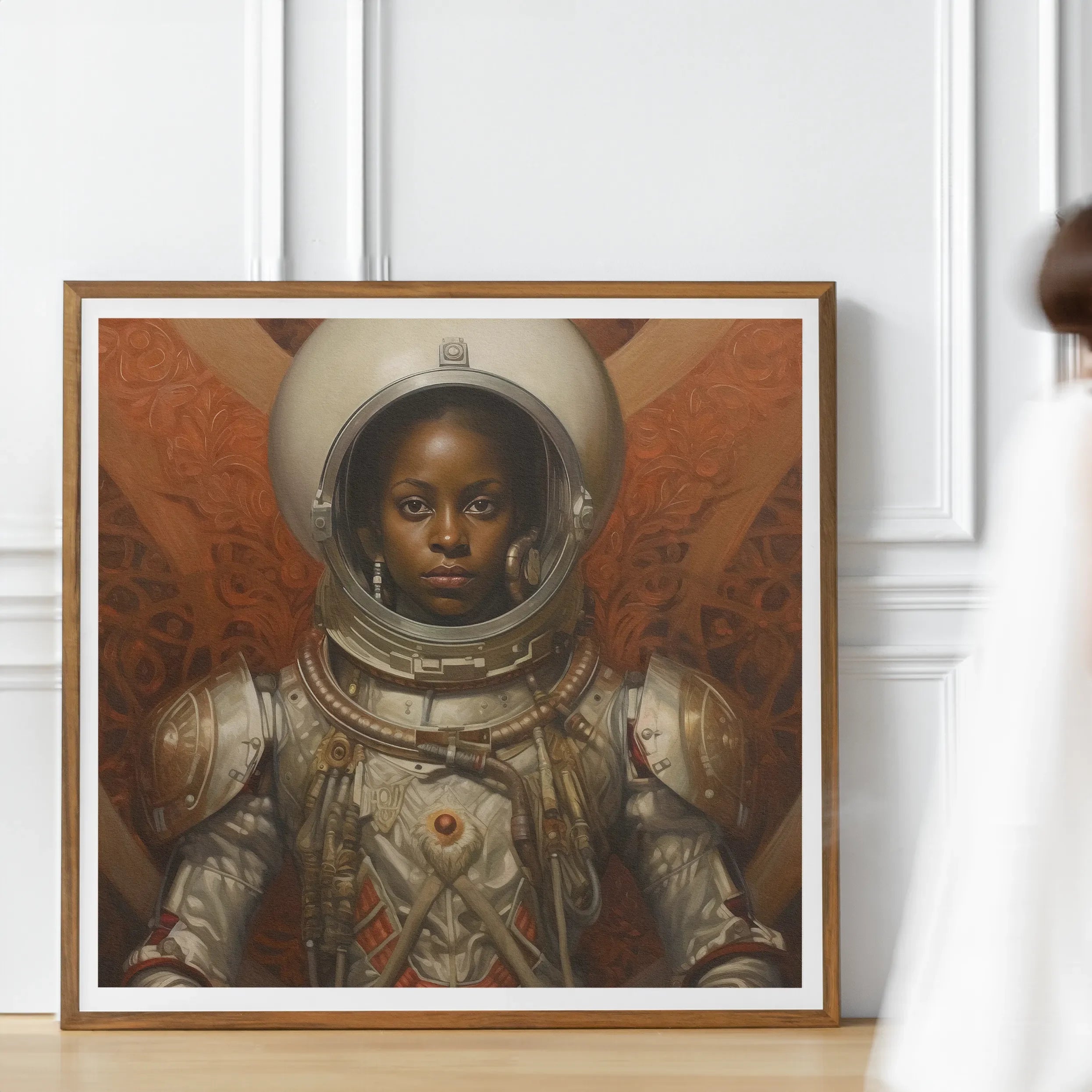 Ava - Black Lesbian Astronaut Aesthetic Art Print - Posters Prints & Visual Artwork - Aesthetic Art