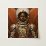 Ava - Black Lesbian Astronaut Art Print / Canvas, Black Lesbian Astronaut, Lesbian Astronaut Aesthetic, Queerest Astronaut