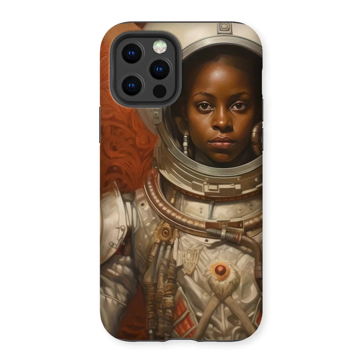 Ava - Black Lesbian Astronaut Iphone Case 12 Pro / Matte Mobile Phone Cases