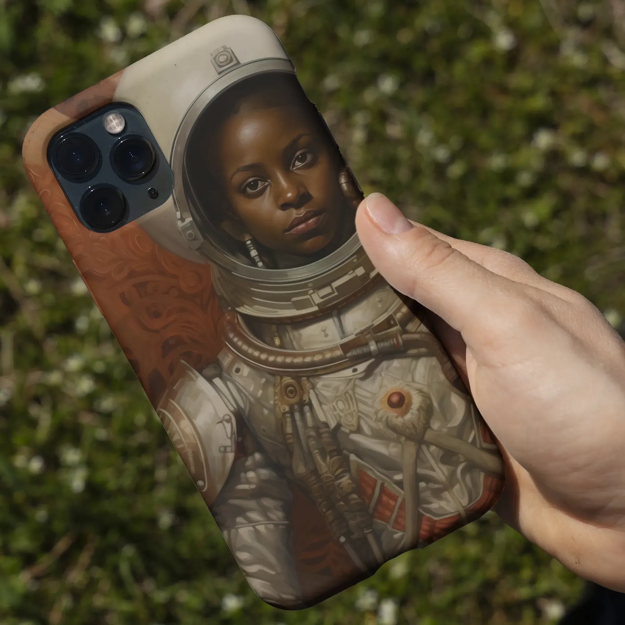 Ava The Lesbian Astronaut - Sapphic Aesthetic Phone Case - Mobile Phone Cases - Aesthetic Art