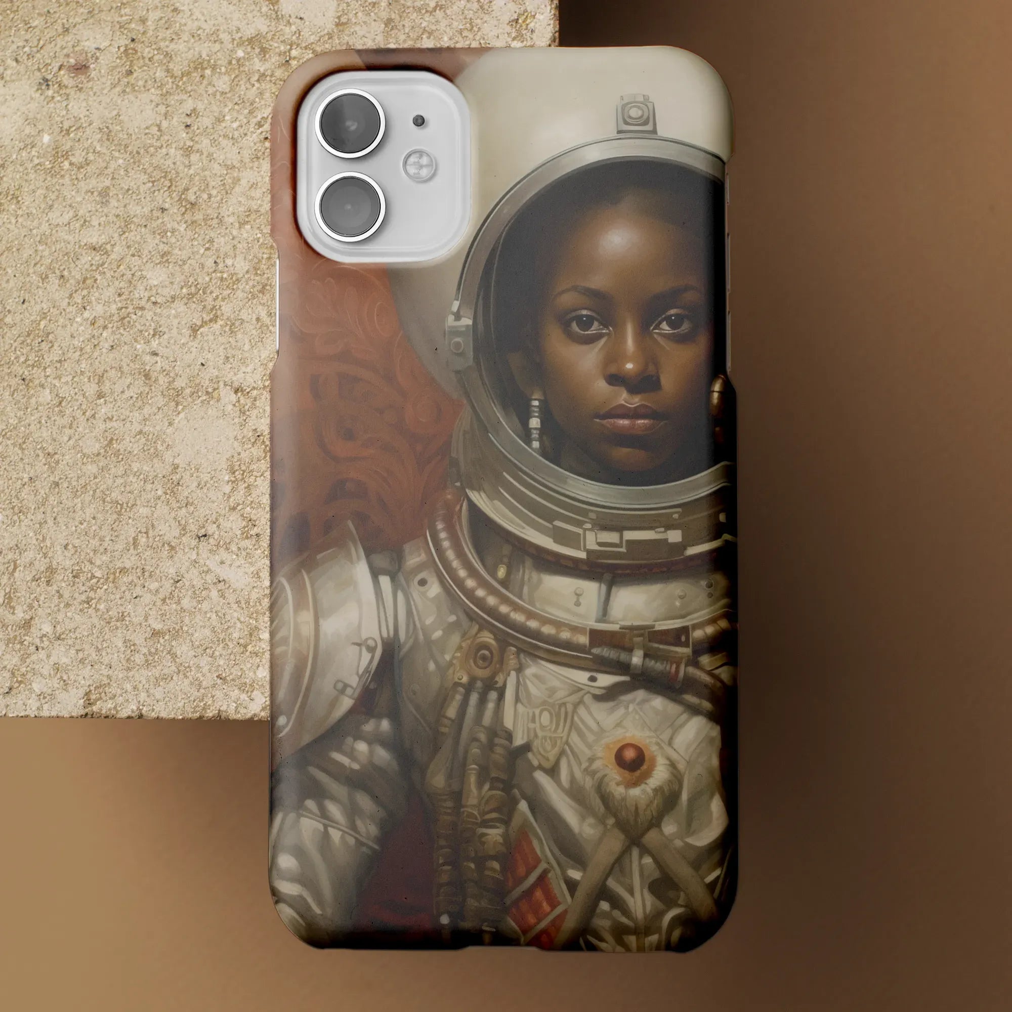 Ava The Lesbian Astronaut - Sapphic Aesthetic Phone Case - Mobile Phone Cases - Aesthetic Art