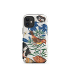 Avadavat Gentian Sawfly Swallowtail and Shells - James Bolton Iphone Case, 12 Mini / Matte, Floral Fauna Patterned Phone Case