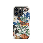 Avadavat Gentian Sawfly Swallowtail and Shells - James Bolton Iphone Case, 13 Pro / Tough Phone, Floral Fauna Patterned Phone Case