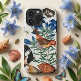 Avadavat Gentian Sawfly Swallowtail and Shells - James Bolton Iphone Case, Mobile Phone Cases, Toby Leon