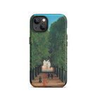 Avenue Saint Cloud Park - Henri Rousseau Iphone Case, 13 / Matte, Iphone Case Painting Tree-lined Path