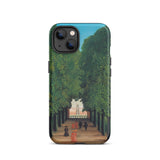 Avenue Saint Cloud Park - Henri Rousseau Iphone Case, 13 / Matte, Iphone Case Painting Tree-lined Path