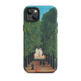Avenue Saint Cloud Park - Henri Rousseau Iphone Case, 14 Plus / Matte, Phone Case Park Scene