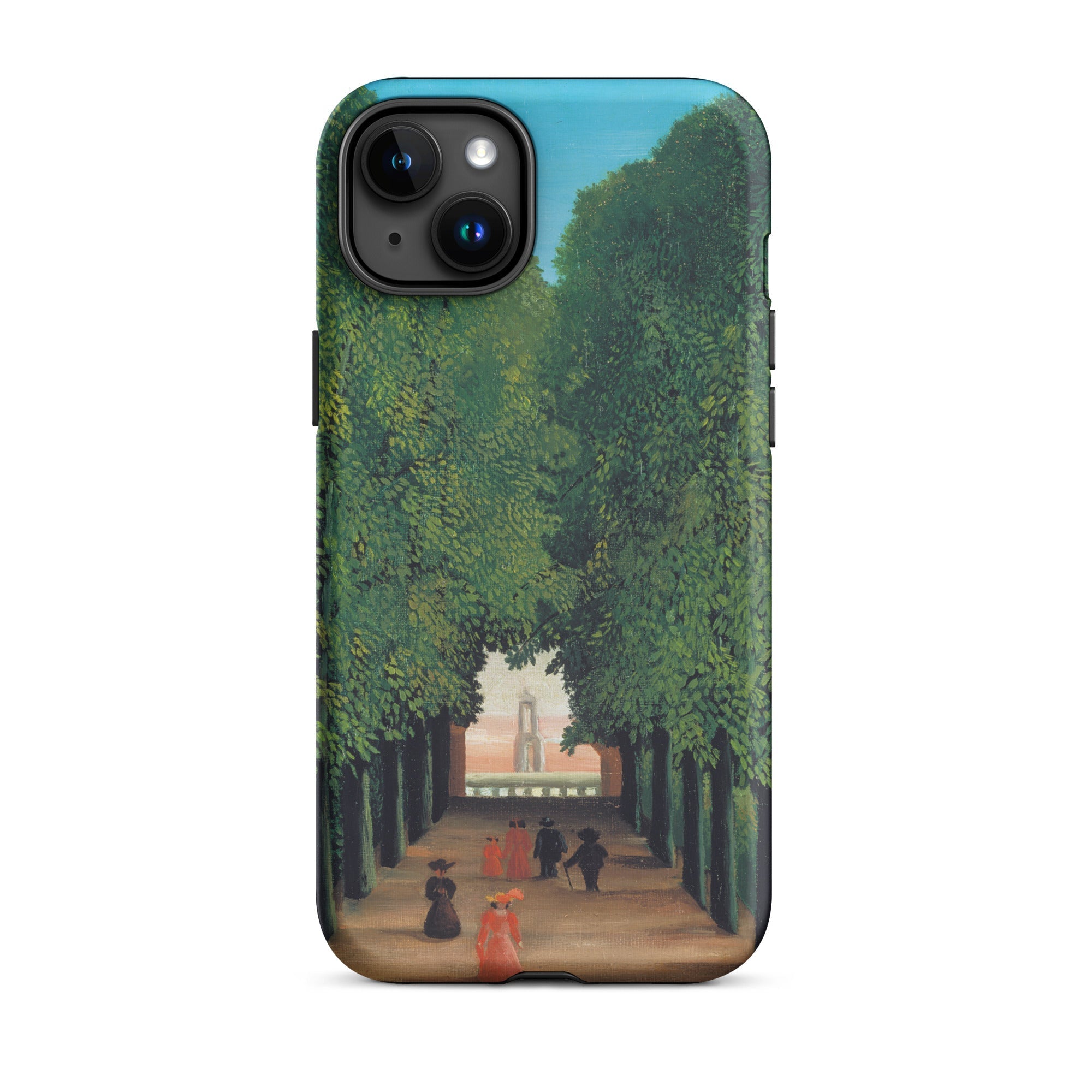 Avenue Saint Cloud Park Henri Rousseau Iphone Case, 15 Plus / Matte, Phone Case Park Scene