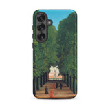 Avenue Saint Cloud Park - Henri Rousseau Phone Case, Samsung Galaxy S25 Plus / Matte, Mobile Cases, Toby Leon