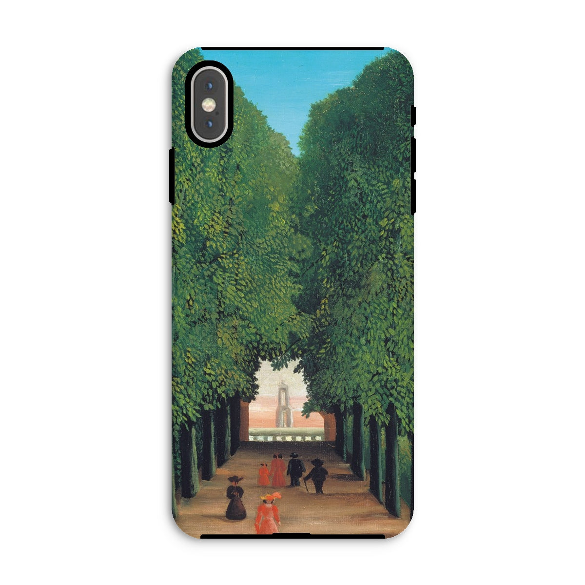 Avenue Saint Cloud Park Henri Rousseau Iphone Case, Xs Max / Matte, Phone Case Painting Tree Lined Avenue
