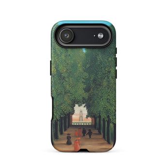 Avenue Saint Cloud Park - Henri Rousseau Phone Case Iphone 17 Air / Matte Iphone 12 Case Green Brown Tree-lined Path Design Henri Rousseau