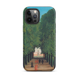 Avenue Saint Cloud Park - Henri Rousseau Phone Case Iphone 12 Pro Max / Matte Iphone Case Painting Henri Rousseau Iphone, Chestnut Leaves,