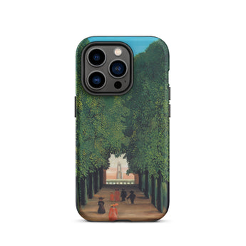 Avenue Saint Cloud Park - Henri Rousseau Phone Case Iphone 14 Pro / Matte Iphone Case Park Scene Henri Rousseau Iphone, Chestnut Leaves,