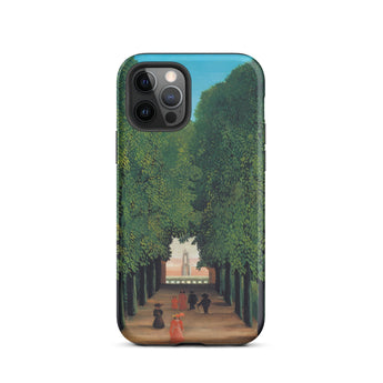 Avenue Saint Cloud Park - Henri Rousseau Phone Case Iphone 12 Pro / Matte Phone Case Park Scene Henri Rousseau Iphone, Chestnut Leaves,