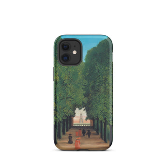 Avenue Saint Cloud Park - Henri Rousseau Phone Case Iphone 12 Mini / Matte Phone Case Park Scene Henri Rousseau Iphone, Chestnut Leaves,