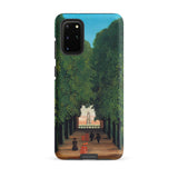 Avenue Saint Cloud Park - Henri Rousseau Samsung Case, Galaxy S20 Plus / Matte, Phone Case Vibrant Painting Tree-lined Path