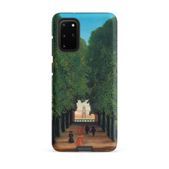 Avenue Saint Cloud Park - Henri Rousseau Samsung Case, Galaxy S20 Plus / Matte, Phone Case Vibrant Painting Tree-lined Path