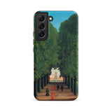 Avenue Saint Cloud Park - Henri Rousseau Samsung Case, Galaxy S22 Plus / Matte, Smartphone Case Classical Painting Tree-lined Avenue Figures