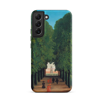 Avenue Saint Cloud Park - Henri Rousseau Samsung Case, Galaxy S22 Plus / Matte, Smartphone Case Classical Painting Tree-lined Avenue Figures