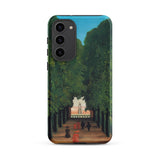 Avenue Saint Cloud Park - Henri Rousseau Samsung Case, Galaxy S23 Plus / Matte, Phone Case Stylized Painting Tree-lined Path