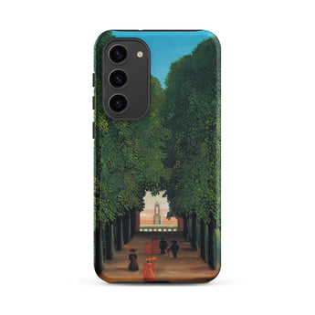 Avenue Saint Cloud Park - Henri Rousseau Samsung Case, Galaxy S23 Plus / Matte, Phone Case Stylized Painting Tree-lined Path