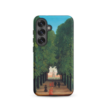 Avenue Saint Cloud Park - Henri Rousseau Samsung Case, Galaxy S25 / Matte, Smartphone Case Classical Painting Tree-lined Path