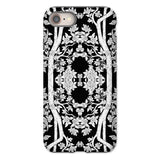 Aviary Black Aesthetic Pattern Art Iphone Case, 8 / Matte, Ornate Black White Floral Patterned Phone Case Intricate