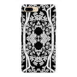 Aviary Black Aesthetic Pattern Art Iphone Case 8 Plus / Matte Ornate Black White Floral Patterned Phone Case Iphone Pattern Art Phone,