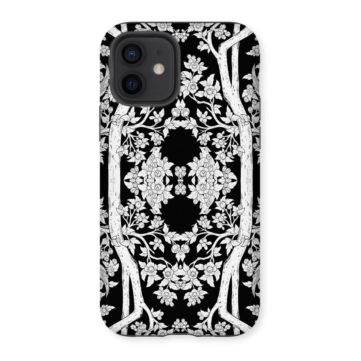 Aviary Black Aesthetic Pattern Art Iphone Case 12 / Matte Mobile Phone Cases