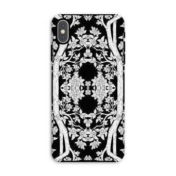 Aviary Black Aesthetic Pattern Art Iphone Case Xs Max / Matte Ornate Black White Floral Patterned Phone Case Iphone Pattern Art Phone,