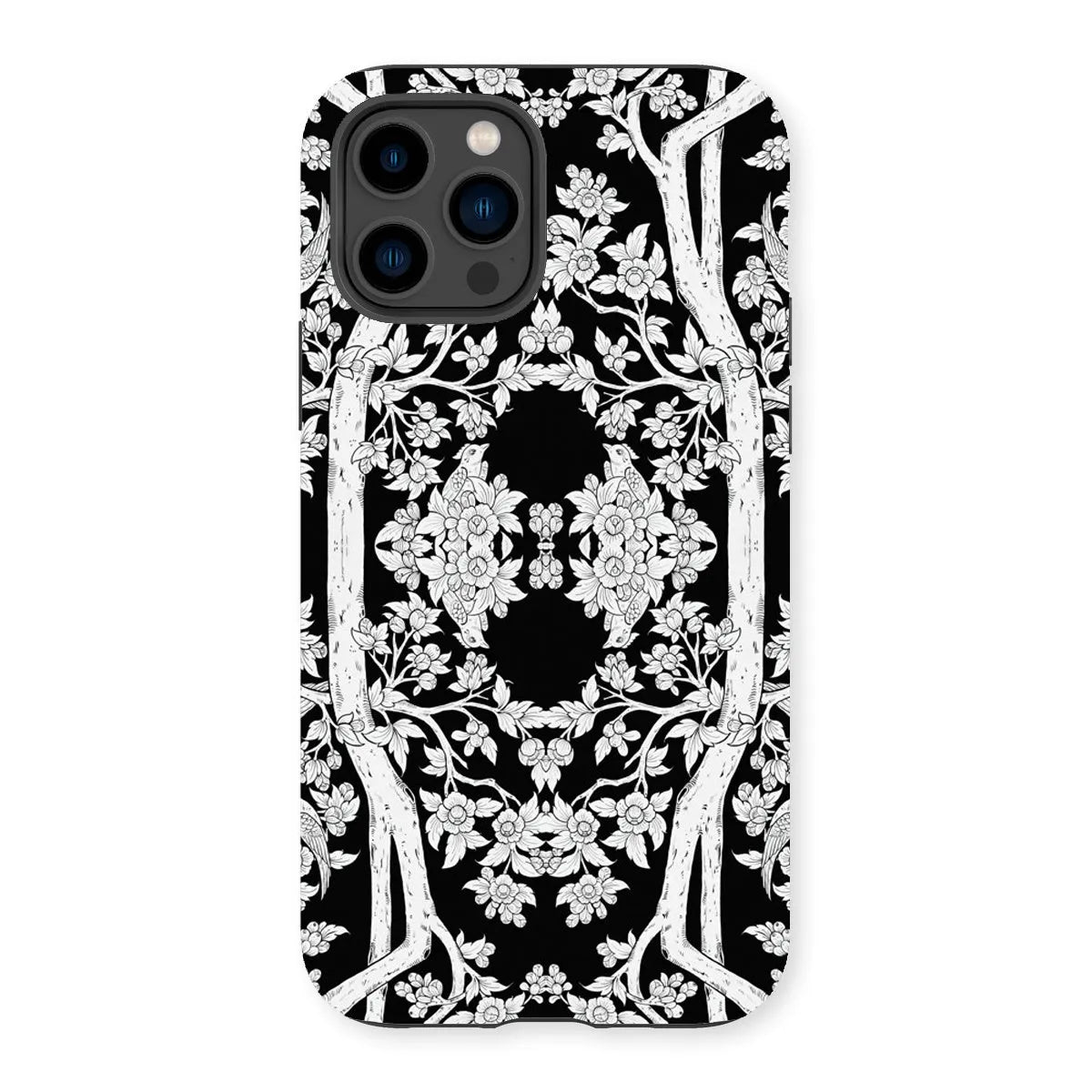Aviary Black Aesthetic Pattern Art Phone Case - Iphone 14 Pro / Matte - Mobile Phone Cases - Aesthetic Art