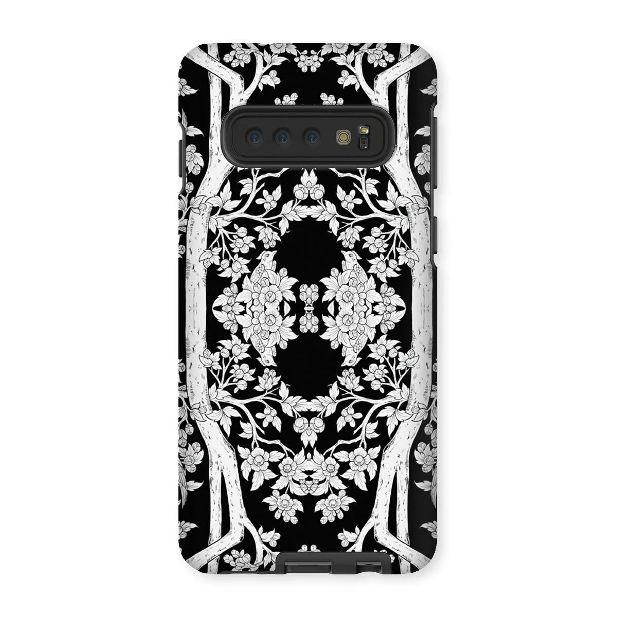 Aviary Black Aesthetic Pattern Art Phone Case - Samsung Galaxy S10 / Matte - Mobile Phone Cases - Aesthetic Art